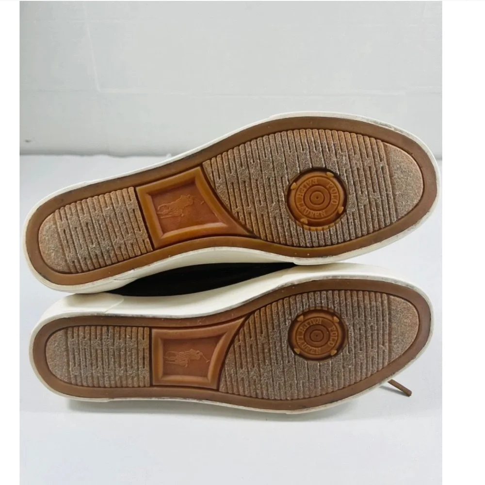 Polo Ralph Lauren Rylander Shoes Men SZ 10 Green Canvas Boat Shoe Preppy Classic